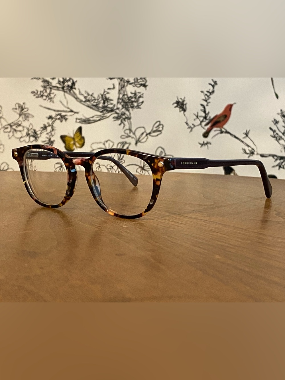 Longchamp Multi-colored Tortoiseshell Glasses